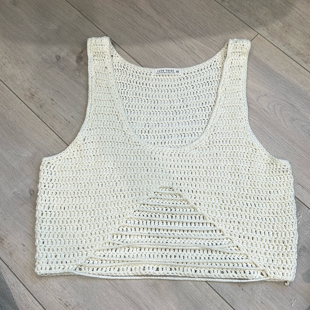 12th Tribe Knitted cropped tank